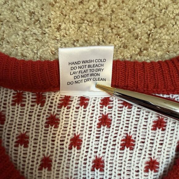 Coca Cola Women's Small Red Polar Bear Ugly Christmas Sweater Holiday Cute Cozy - Picture 4 of 7